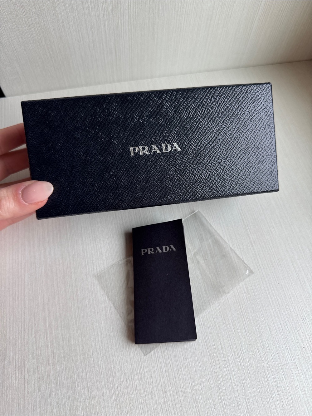 Prada Black Branded Box and auth card